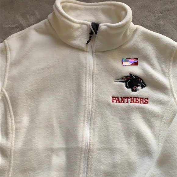 Clark Atlanta Fleece White Jacket (Full Zip-Up) - Picture 3 of 4